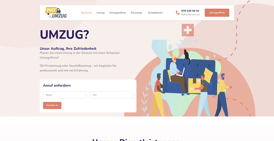 Post UmzugHTML Webdesign 